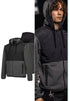 Portwest KX371 - KX3 Borg Fleece Black Gray.  Modern fit for warmth and comfort.