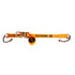 4" Heavy-Duty SPIN FREE Ratchet Strap with Chain Extension – Orange EXTREME 6,600 WLL