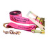 Pink Green 4" Heavy-Duty SPIN FREE Ratchet Strap with Chain Extensions 