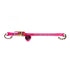 Pink Green 4" Heavy-Duty SPIN FREE Ratchet Strap with grade 70 Chain Extensions 