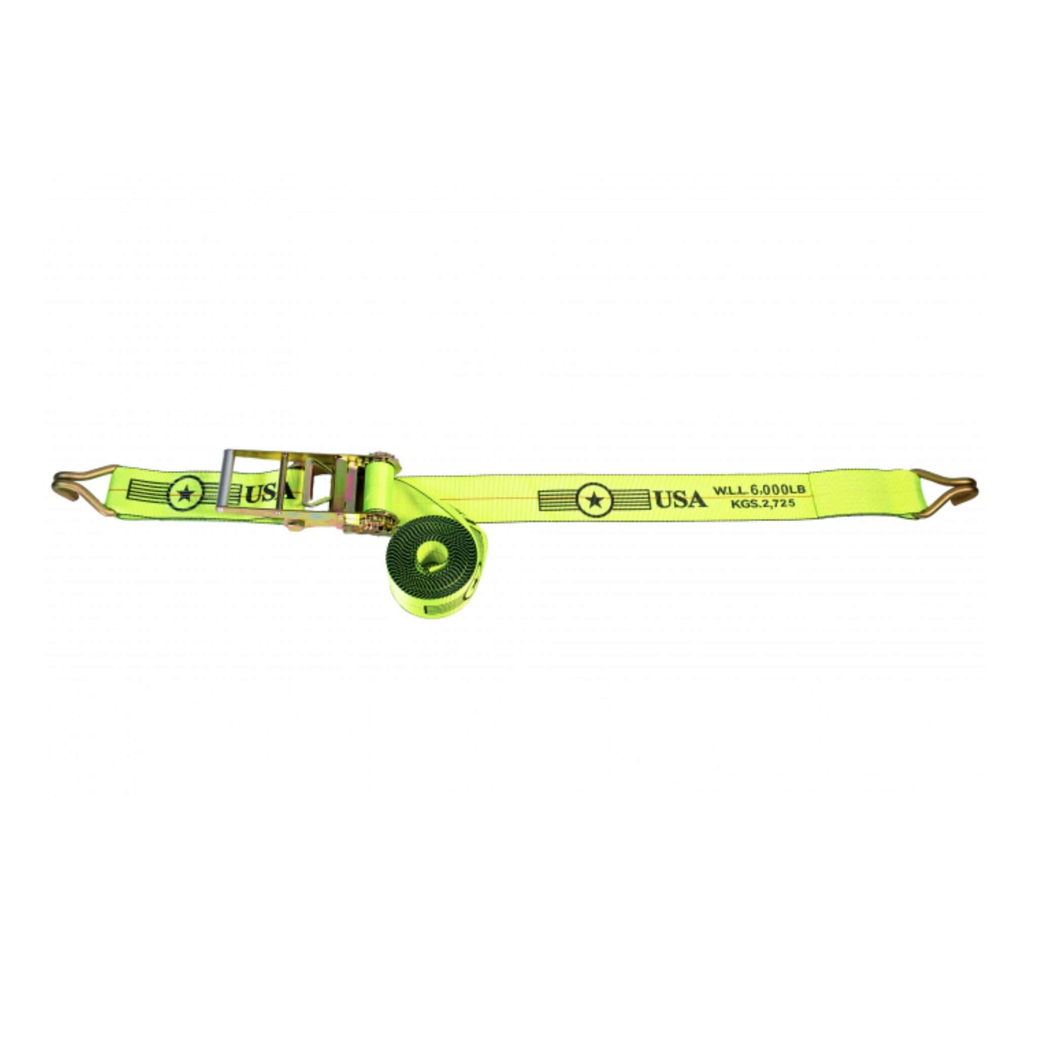 4" SPIN FREE Ratchet Straps with Wire Hooks – Multiple Colors