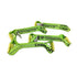 Set of Hi-Vis green diamond weave straps used for vehicle transport and towing.  Used in the 8-point tie-down kit.