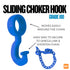 Grade 100 sliding choker hook used on forestry logging chains