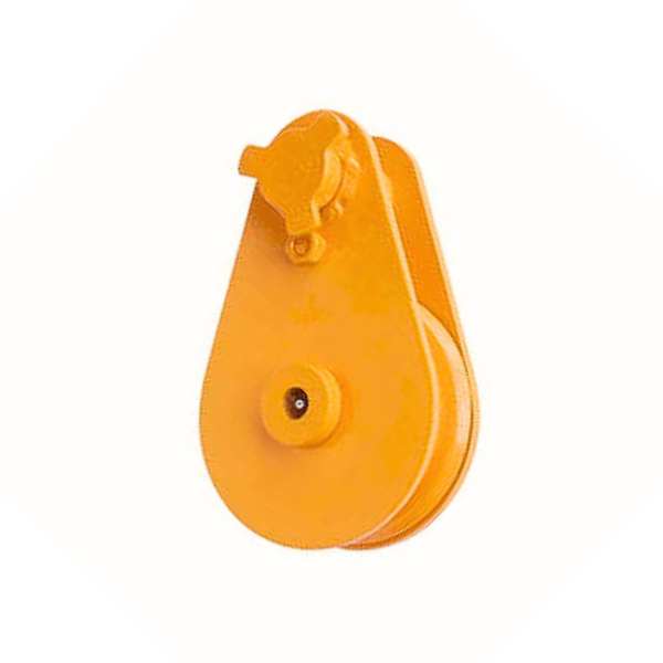 tailboard snatch block for rigging and lifting applications.