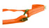Hi-Vis Orange tie down strap comes with a wire hook and tapered thin loop to easily slide through the wheel.
