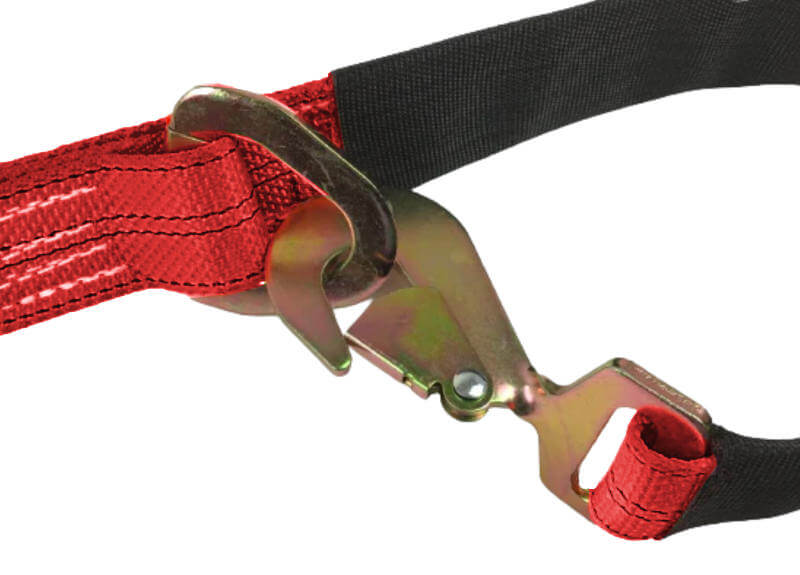 v-bridle strap for  transporting luxury vehicles.  Come with twisted snap hook and cordura sleeve for extra protection.