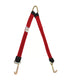red 2" x 36" V-Bridle Strap w/Mini J-Hooks made with Diamond Weave webbing