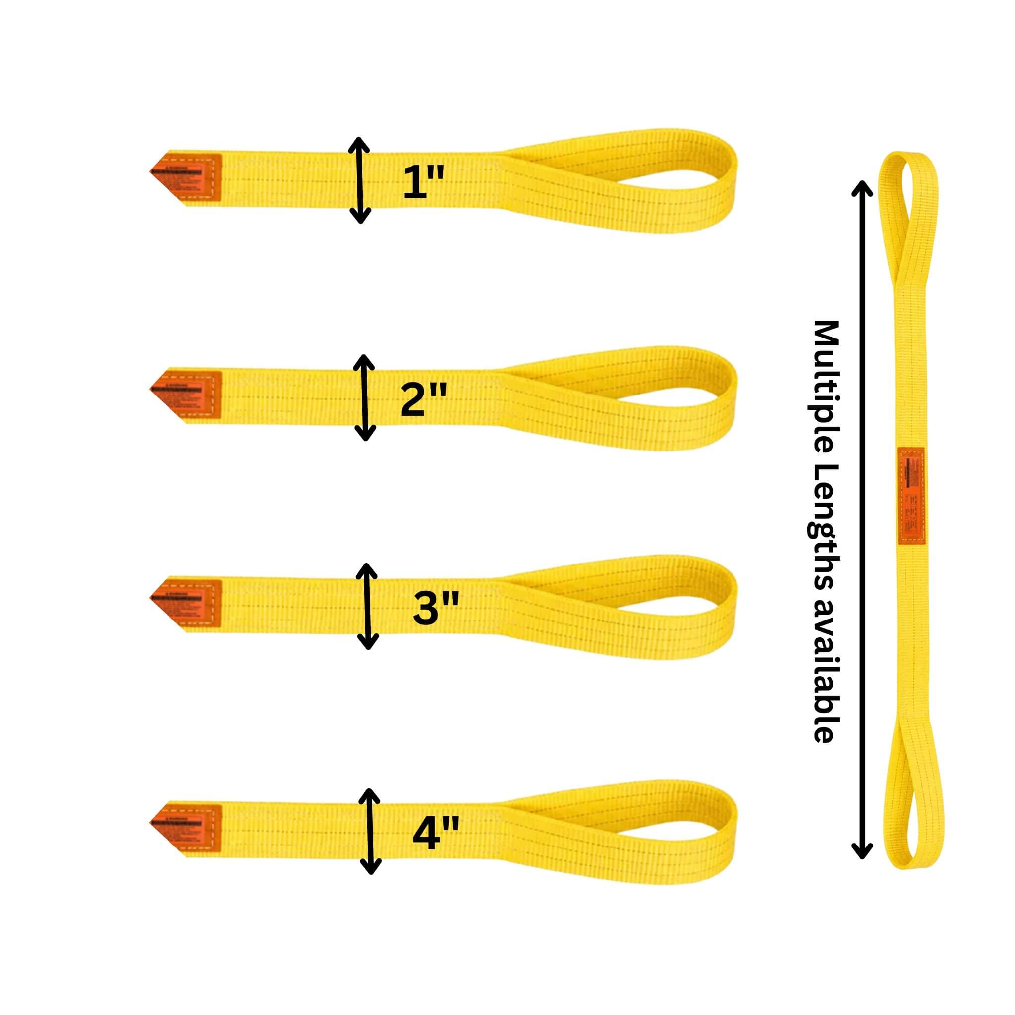 Web Sling – Type 3, 1-Ply Flat Eye & Eye, 1"–4" Wide