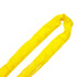 yellow endless loop synthetic round sling used for lifting and rigging applications
