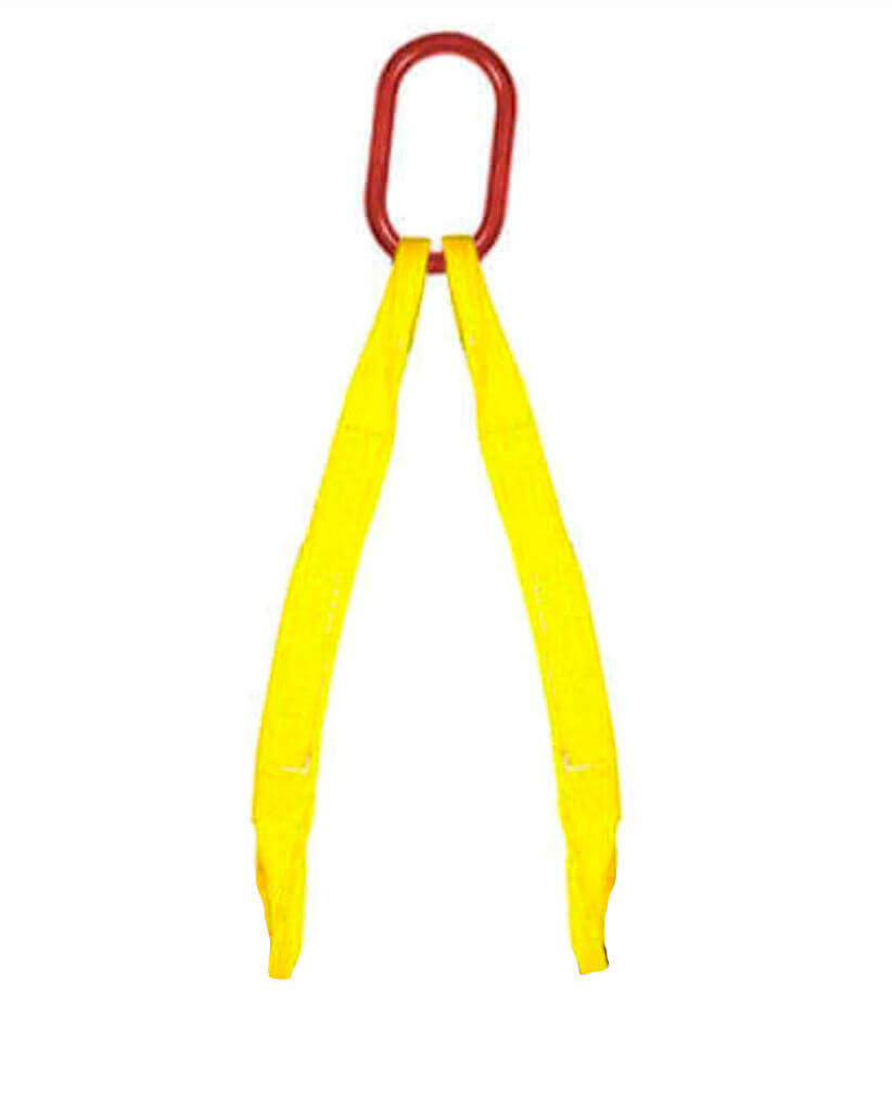 2" Double Leg Polyester Web Bridle Sling 2-Ply with Loop ends available at baremotion