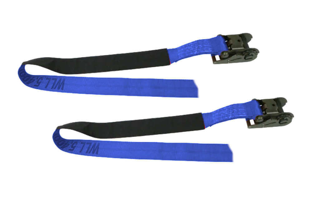 3" Under Reach Tie Down Straps BLUE - Sold in Set