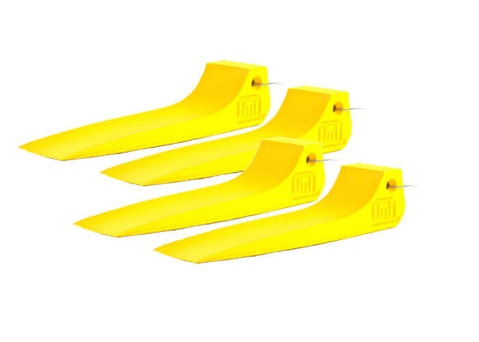 ITI yellow standard tire Skates 4-pack available at Baremotion