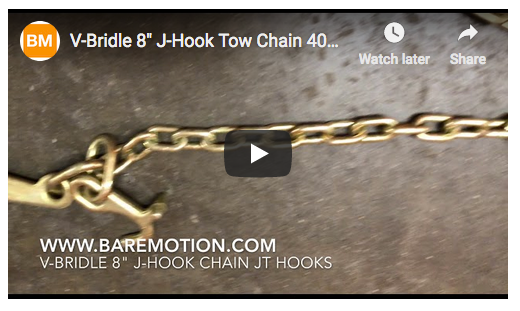 V-Chain with 8 Short J-Hooks and T-J Hook 24 Legs – Baremotion