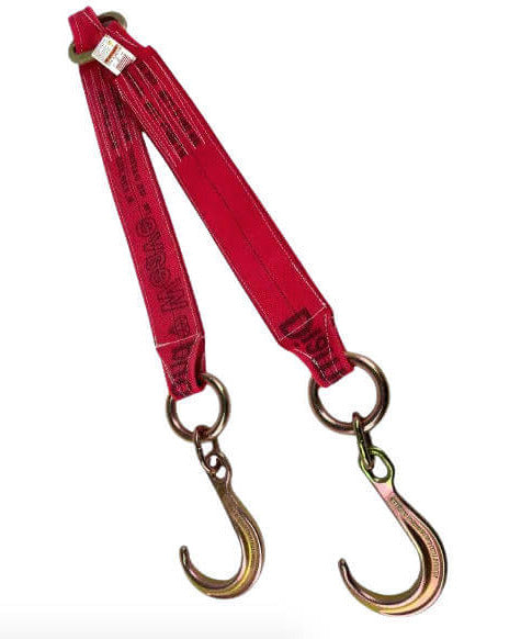 Red V-Bridle Strap 4" x 30" w/ 8" J-Hook Diamond Weave  available at Baremotion