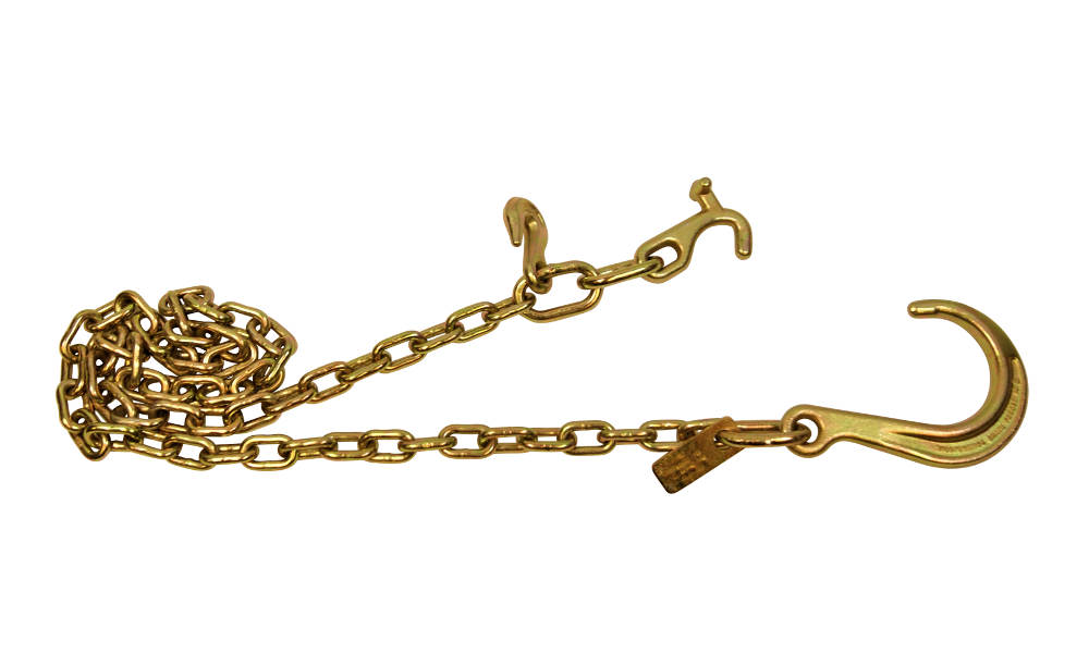 8" J-Hook Tow Chain with TJ and Grab Hook 