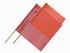 12-Pack 24” x 24” Dowel Warning Flag - RED or ORANGE