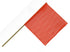 18” x 18” Dowel Warning Flag - RED or ORANGE - 12 PACK