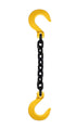 Grade 80 SFF Single Leg Chain Sling - Foundry Hook Both Ends
