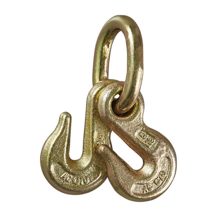 Grade 70 Tow Hook with Double 5/16" Grab Hooks
