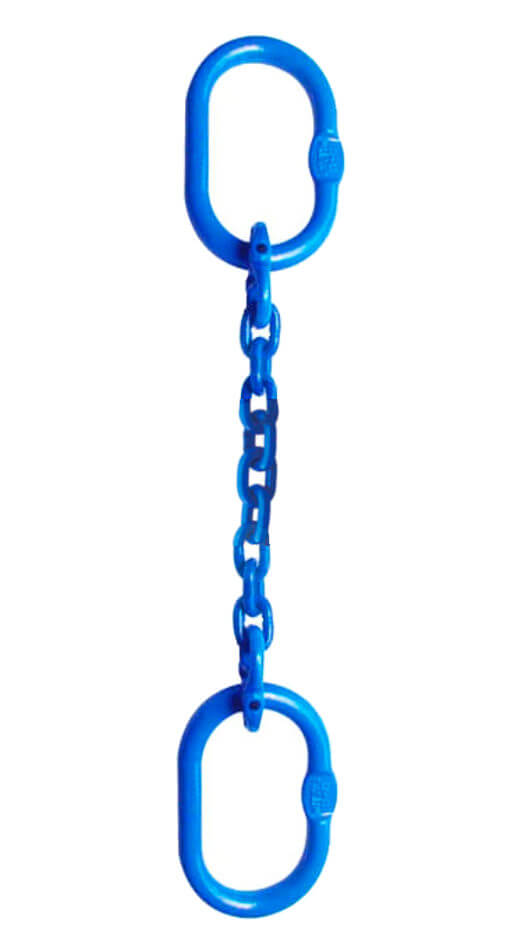 Ideal for vertical lifts this Grade 100 chain sling features master links on each end 