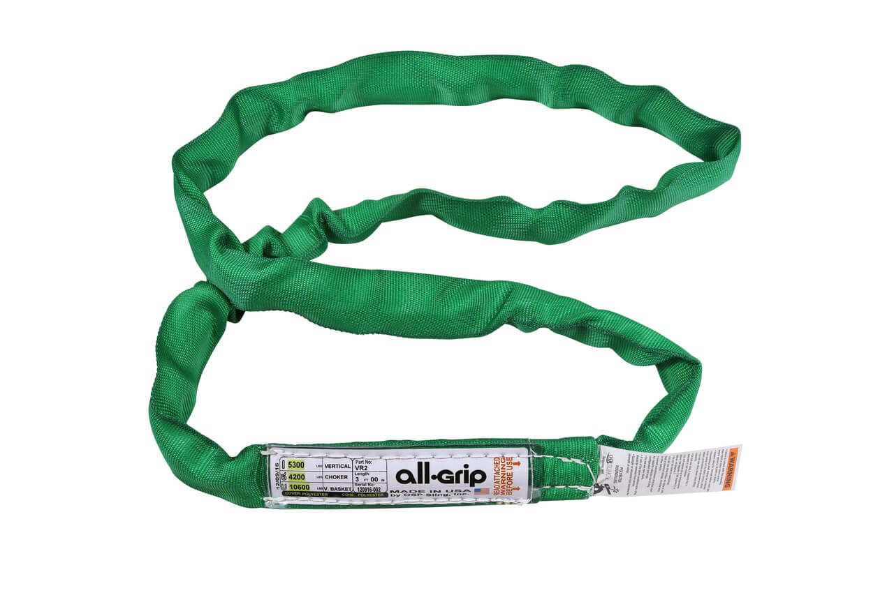 Green Polyester Round Sling 5,300 LBS WLL