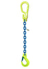 GrabiQ Grade 100 Chain Sling 1-Leg Adjustable Type MG1-EGKN with Sling Hook and safety Latch Gunnebo 