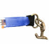 Diamond Weave Blue Tie Down Strap with T and Mini J Hook