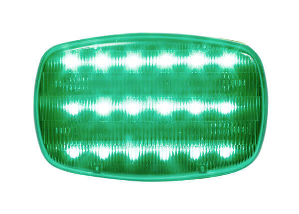 Green LED Battery Operated Magnetic Safety Flashers 