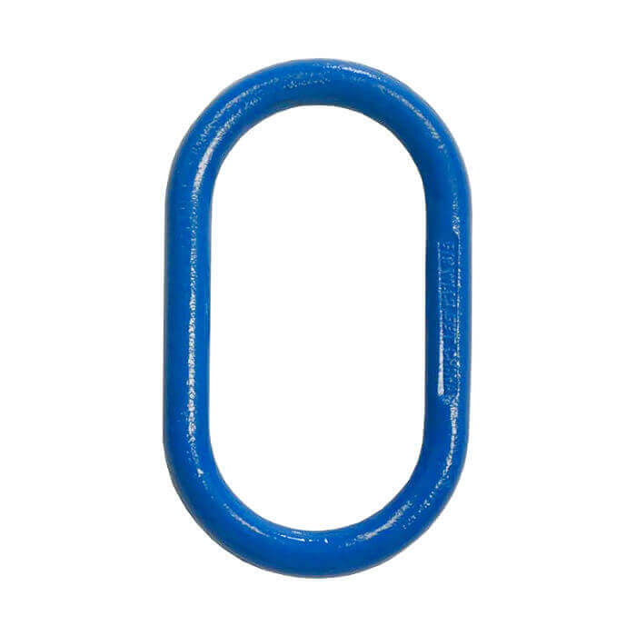 Oblong Ring also known as a Master link.  Used for chain slings.  Grade 100