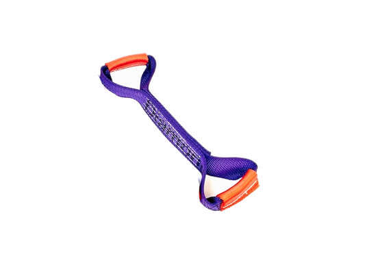 Purple dog bone for tie downs