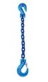 Single Leg Grade 100 Alloy Chain Slings with Cradle Grab Hook one end & Sling Hook other end.