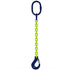 SOS Grade 100 Chain Sling Master Link & Clevis Sling Hook with Latch Hi-Viz
