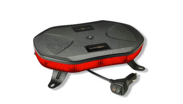 11″ Led Red Mini Rooftop Light Bar with 10 Flash patterns.  Available at Baremotion