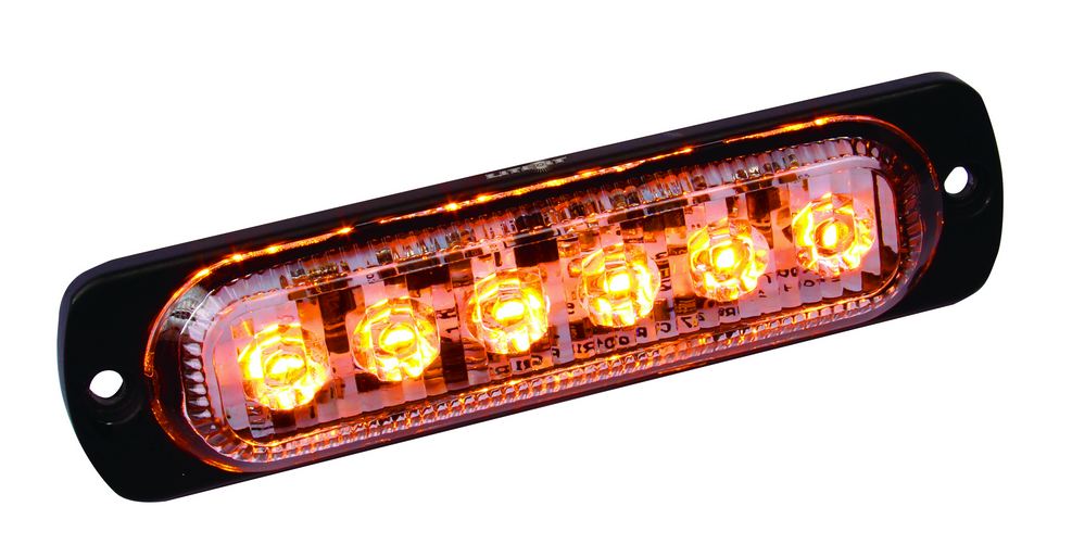 Amber LED Ultra Thin Low Profile Strobes with 19 Flash Patterns