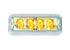 Amber 4" High Powered Self-Contained LED Strobe Lights.