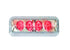 4" High Powered Self-Contained LED Strobe Lights RED