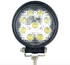 27-watt LED Round work light from Custer Products has a stainless steel mounting and aluminum housing