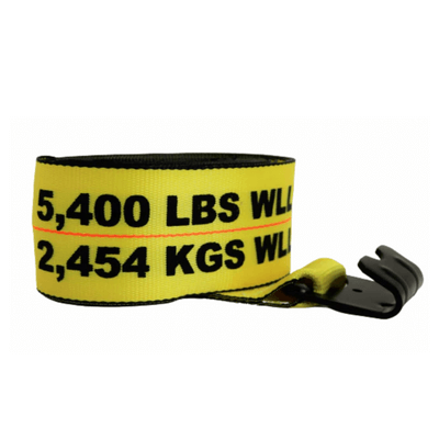 4" x 30' Cargo Winch Strap Tie-Downs for Flatbed trailers