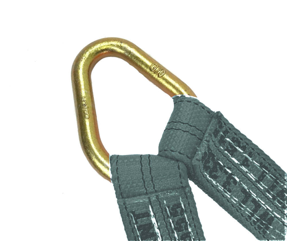 axle v-bridle tow strap made with Diamond Weave webbing available at baremotion