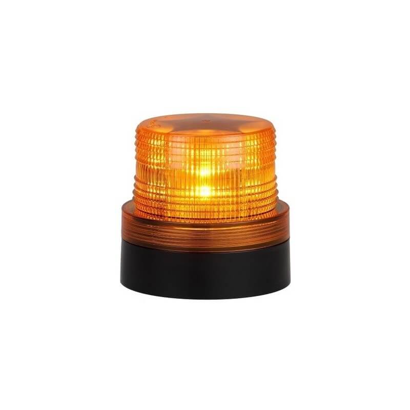 Amber LED Magnetic Battery Operated Flashing Rotating Beacon