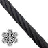 7x19 Black Galvanized Aircraft Cable ideal for stage & theatrical rigging productions