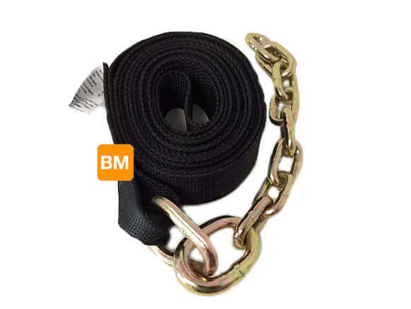 Black diamond weave straps with chain extension 