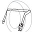 2" x 80" Chevron Wheel Lift Strap w/Grab Plate Keyhole Hook (A-Ring).  Commonly used on Chevron® Tow Trucks.