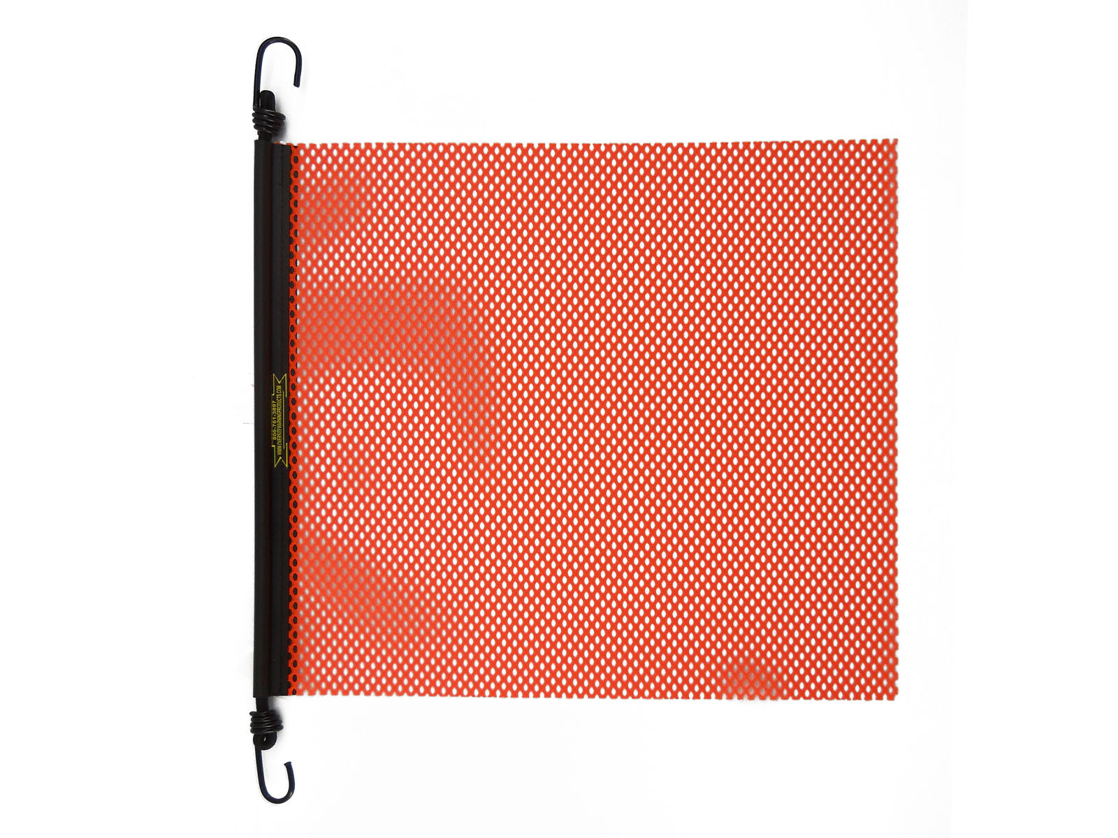24" x 24'' EZ Hook Mesh Warning Flag Bungee Orange 10 pack