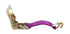 2" Fixed End Ratchet with Wire Hook - Purple Diamond Weave
