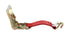 2" Fixed End Ratchet with Wire Hook - Red Diamond Weave