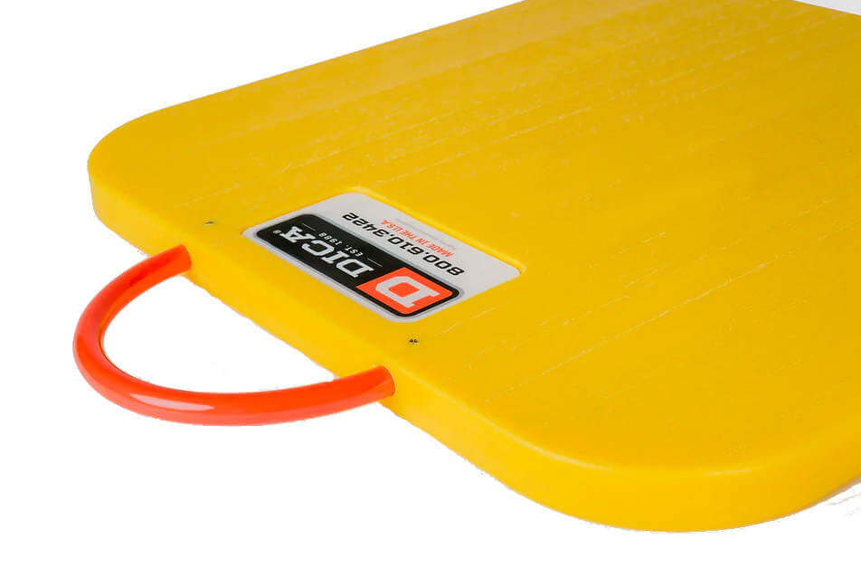 DICA Outrigger Pads 24" x 24" x 2'  Heavy Duty Yellow available at Baremotion with Free US Continental Shipping