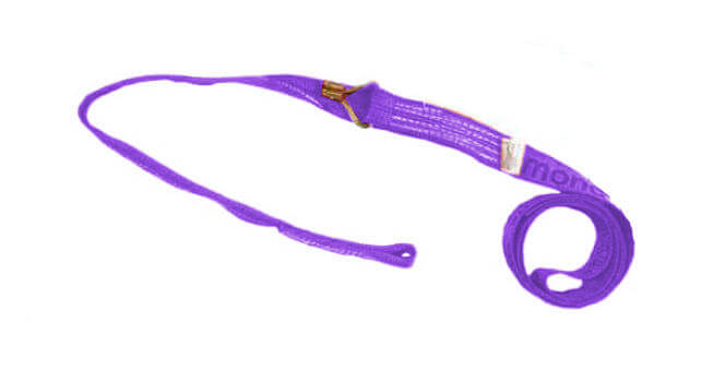 Purple Diamond Weave wheel lift strap with loop vailable at baremotion