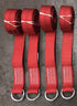 4-Pack 8' RED Wheel Lift Straps with O-Ring. These lasso straps are made with Diamond Weave Webbing