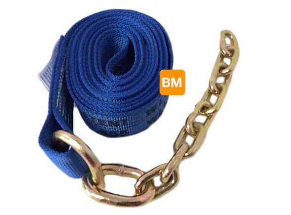 Blue Replacement Strap with Chain for the 8-point tie down kit